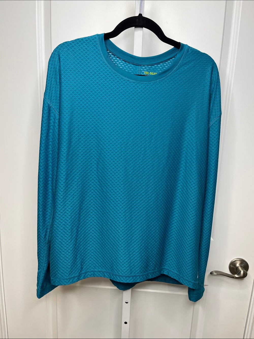 tek gear Men's Long Sleeve Performance Top - Teal